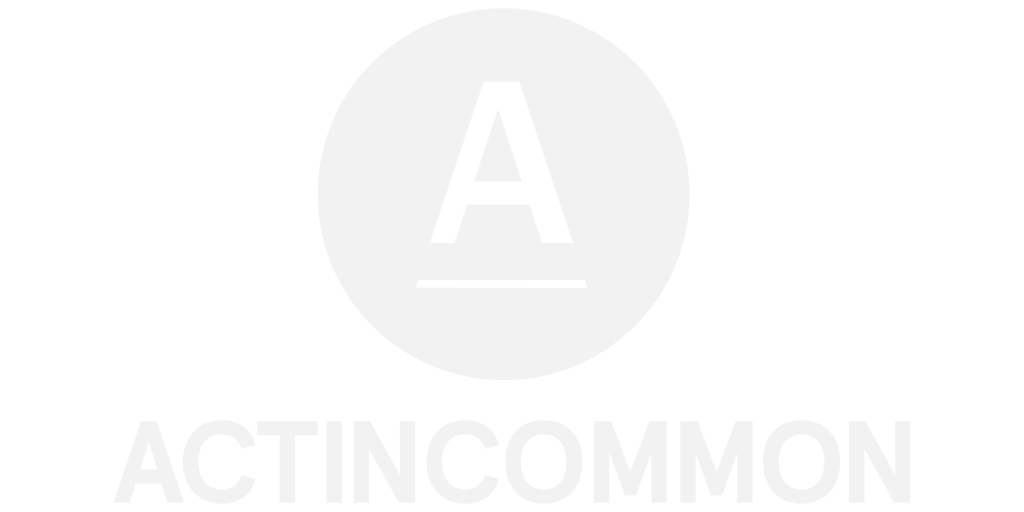 actincommon Logo in white